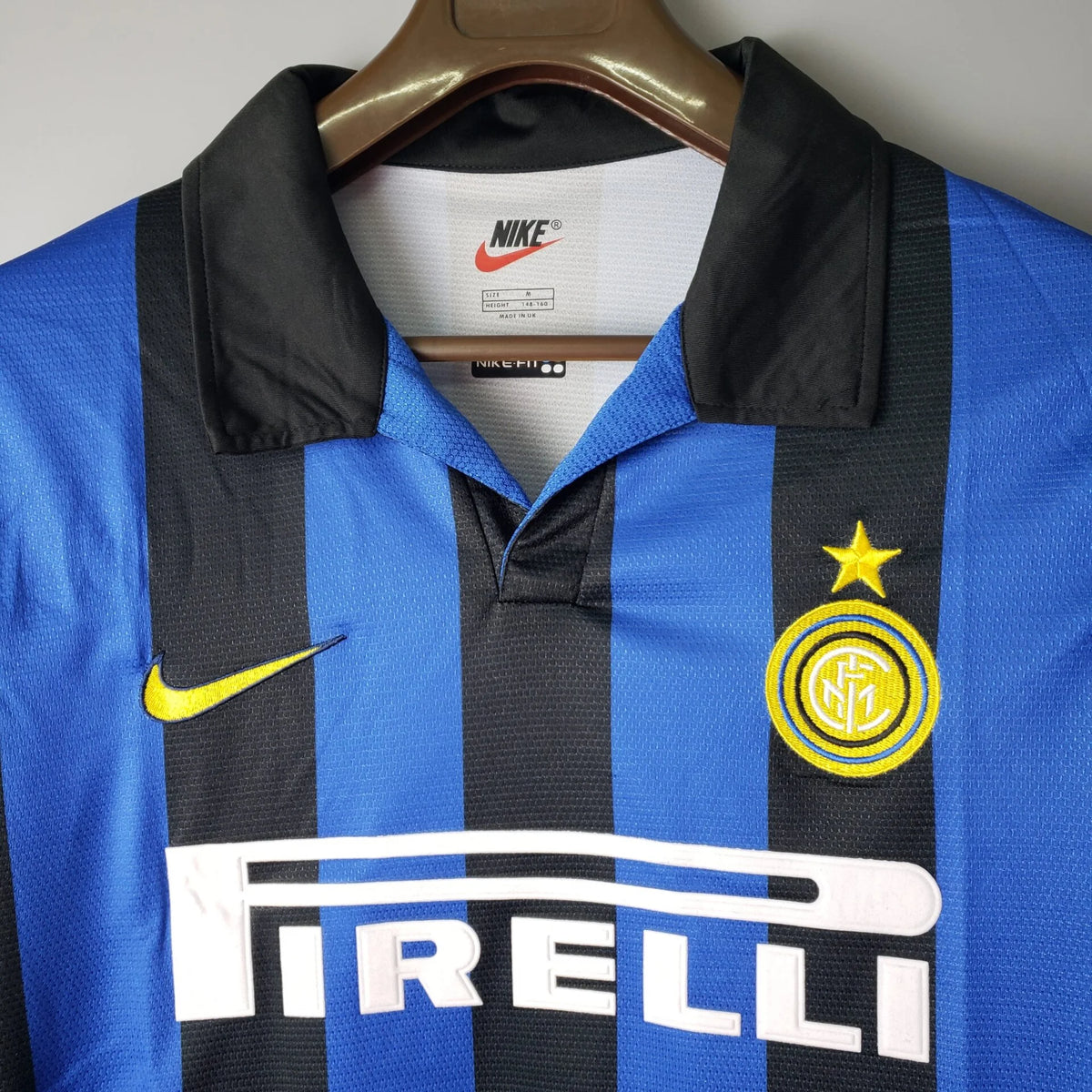 Camisa Manga Longa Inter de Milão I 1998 Nike - Azul