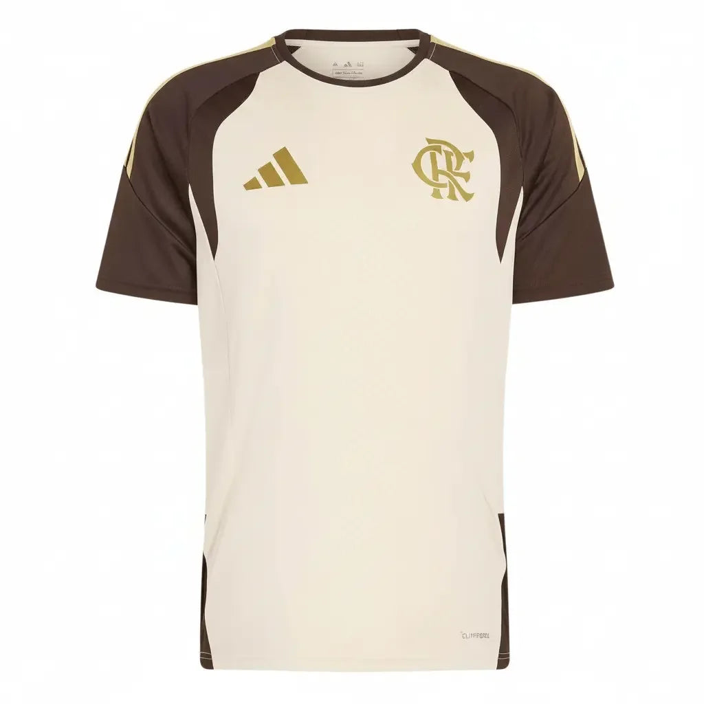 Camisa Adidas Flamengo 2026/27 Treino Bege