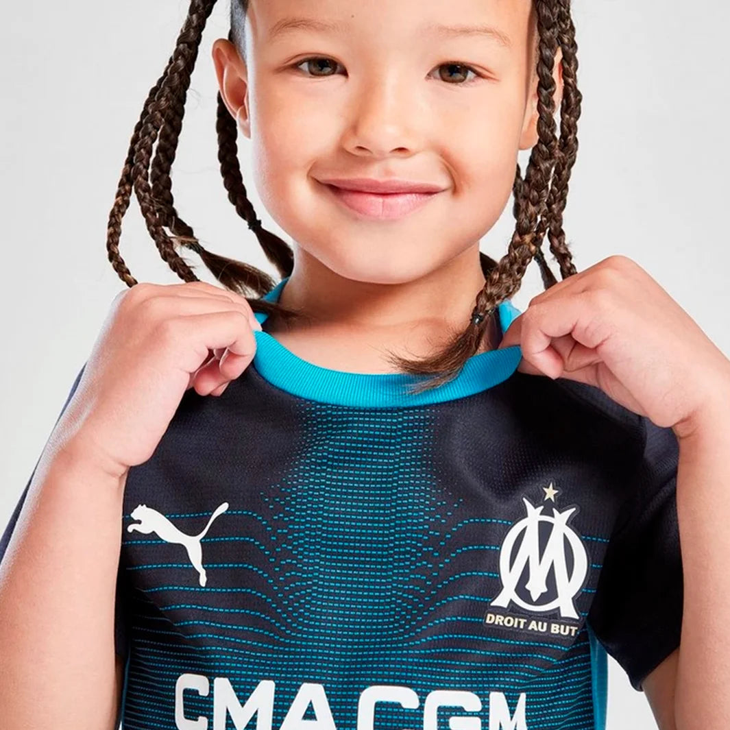 Camisa Olympique Marseille Kit Infantil 2025/26 Away