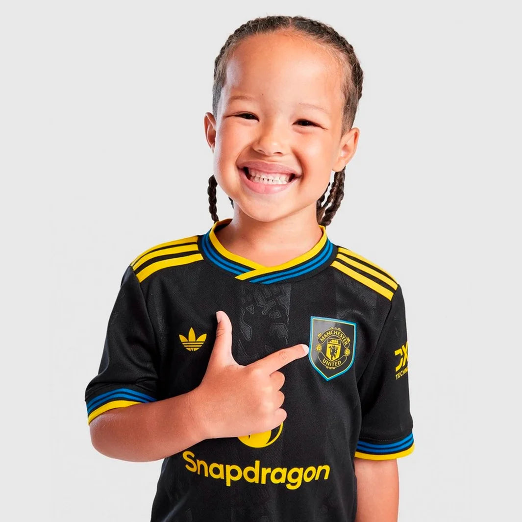Conjunto Infantil do Manchester United 2025/26 -Third