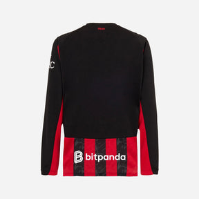 Camisa AC Milan Long Sleeve 2025/26 Home – Versão Torcedor