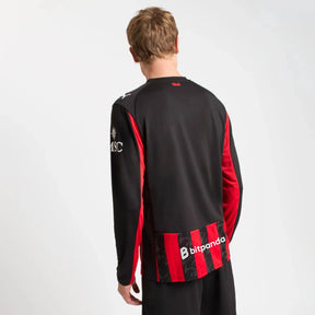 Camisa AC Milan Long Sleeve 2025/26 Home – Versão Torcedor