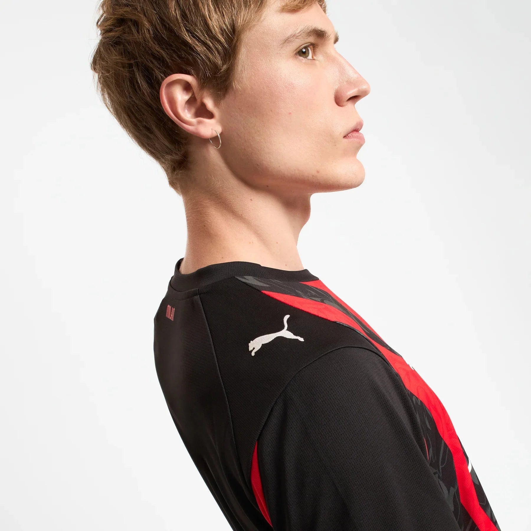 Camisa AC Milan Long Sleeve 2025/26 Home – Versão Torcedor