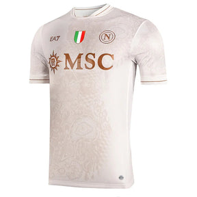 Camisa Napoli Away 25/26 - Torcedor EA7 Masculino - Begê