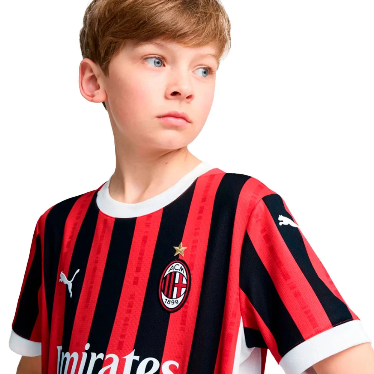 Camisa AC Milan Kit Infantil 2024/25 Home