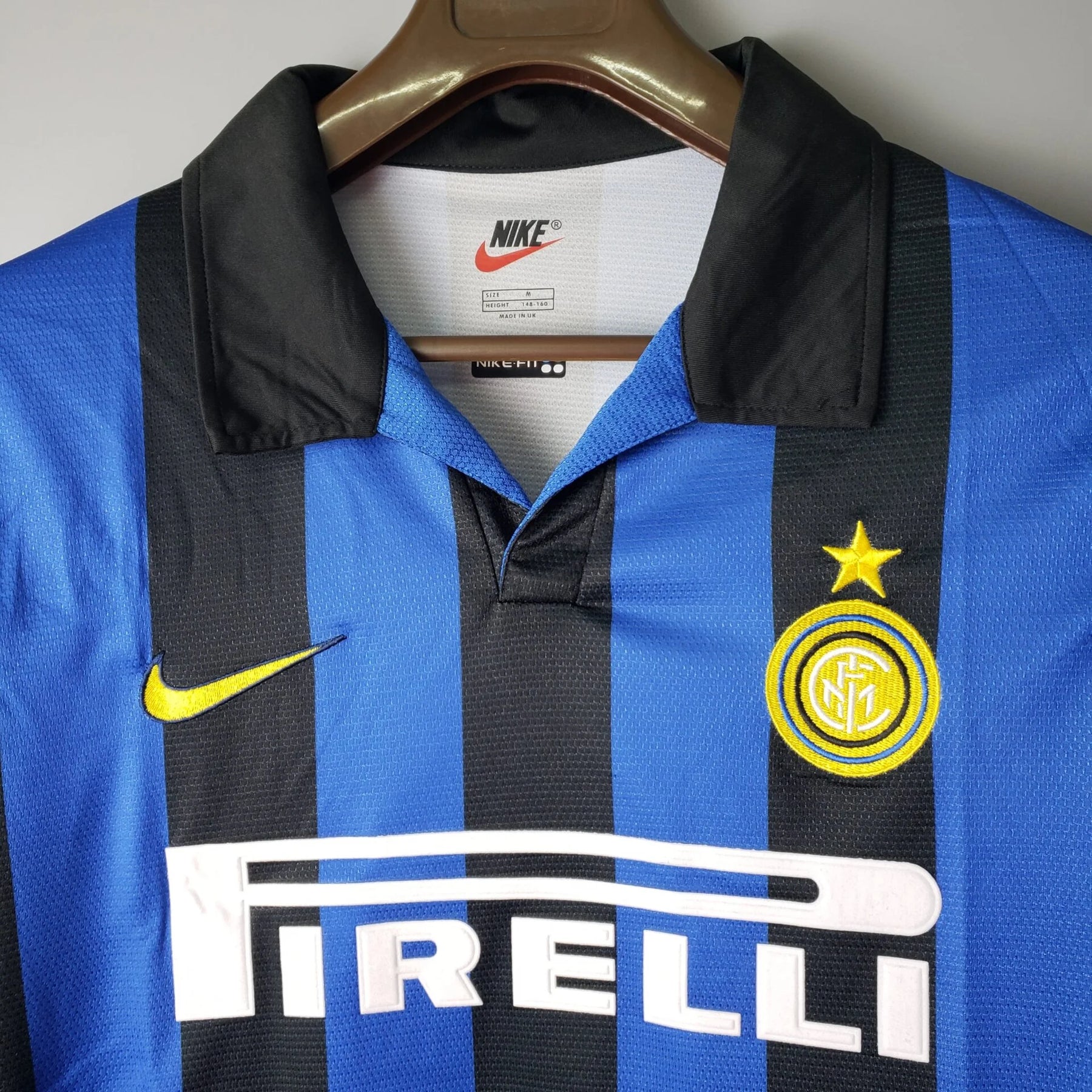 Camisa Manga Longa Inter de Milão I 1998 Nike - Azul