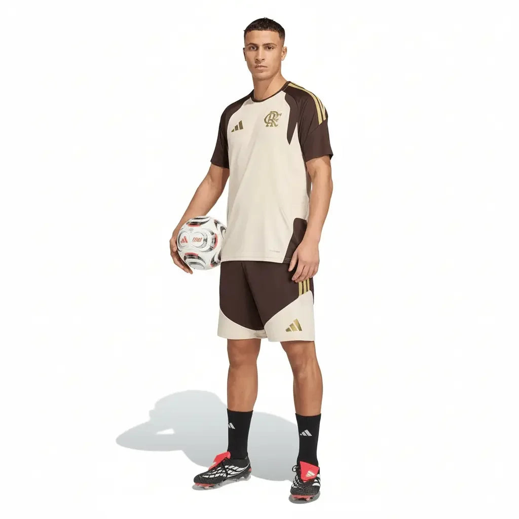 Camisa Adidas Flamengo 2026/27 Treino Bege