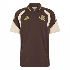 Camisa Polo Adidas Flamengo 2026/27 Treino Marrom