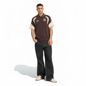 Camisa Polo Adidas Flamengo 2026/27 Treino Marrom