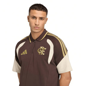 Camisa Polo Adidas Flamengo 2026/27 Treino Marrom