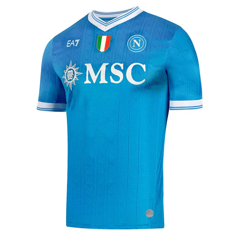 Camisa Napoli Home 25/26 - Torcedor EA7 Masculino - Azul